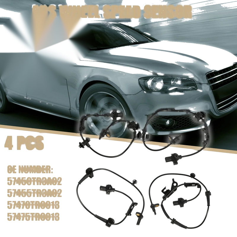 Honda Civic 4pcs ABS Wheel Speed Sensors (2012-2013)