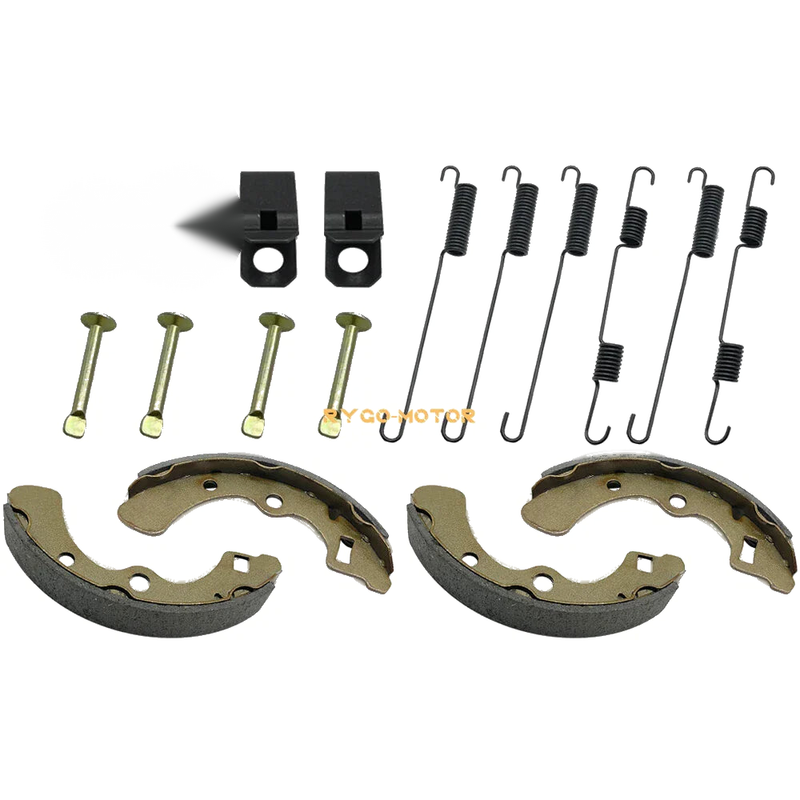 Kawasaki Mule 2510 2520 Rear Brake Shoes & Springs Pins (1993–2000)