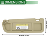 Honda Civic Left Driver Side Sun Visor (2006-2008)