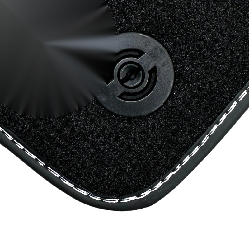 Ferrari 458 Speciale (2013-2015) - AutoWin Brand, Crema Leather Black Floor Mats