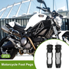 Motorcycle FootPegs 5" Rear Foot Peg Pedal Silver Tone 1 pair