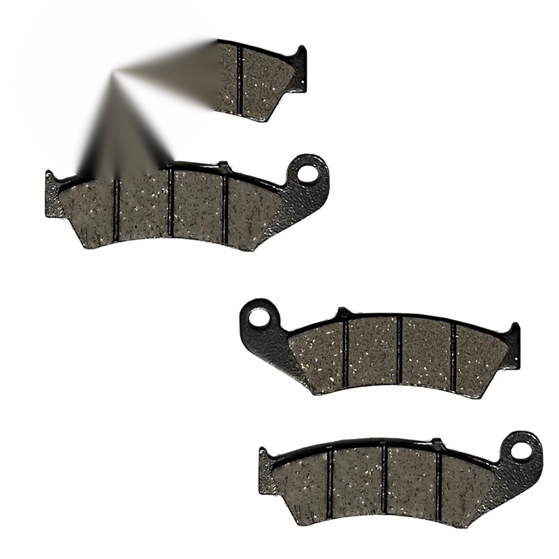 Honda TRX250R Fourtrax Front Semi-Metallic Brake Pads (1986–1989)