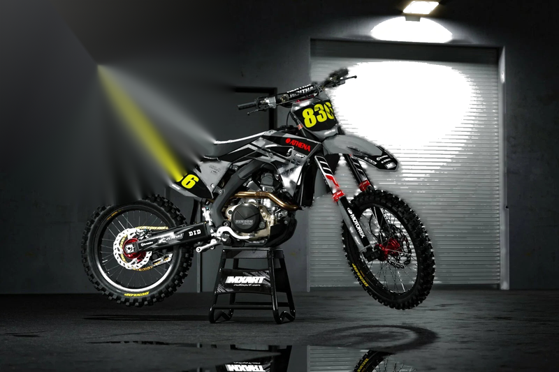 Honda CRF 250 (2008-2009) - MONO Style Decals Full Custom Graphic Kit