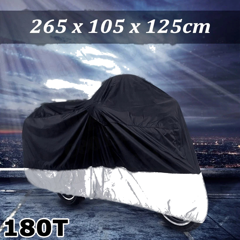 Harley XL Sportster 1200 Custom Fatboy FLSTF Black Silver Motorcycle Cover
