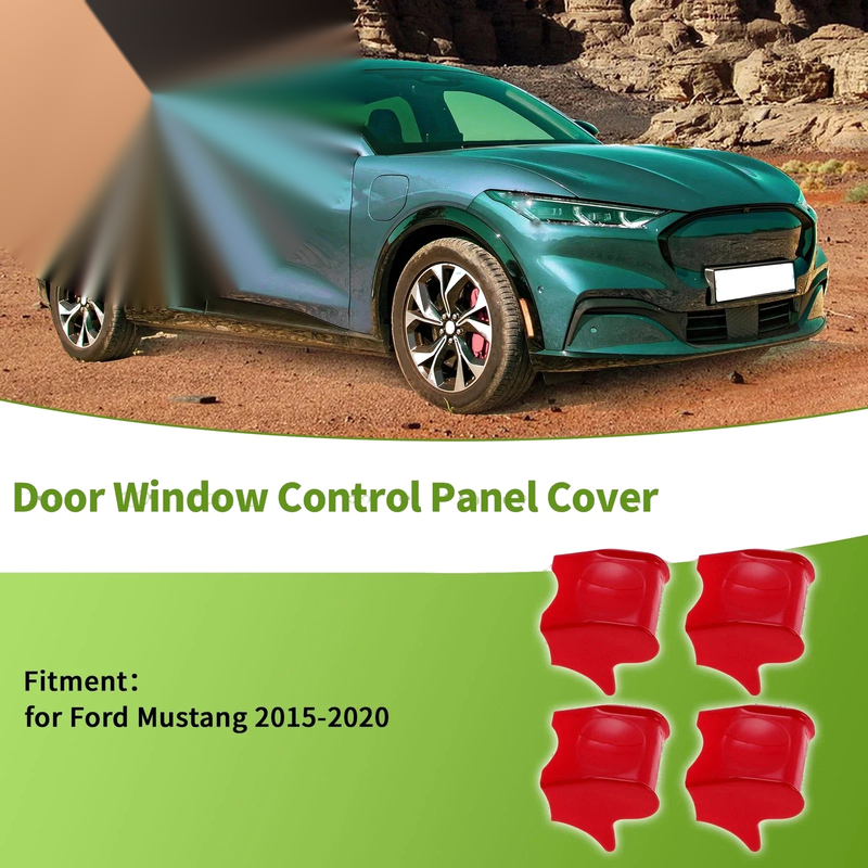 Ford Mustang 4 Pcs Window Switch Bezel Covers (2015-2020)