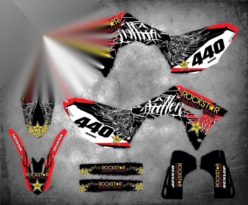Honda CRF 250 CRF 250 Graphics STAR STYLE Sticker Kits (2017-2021)