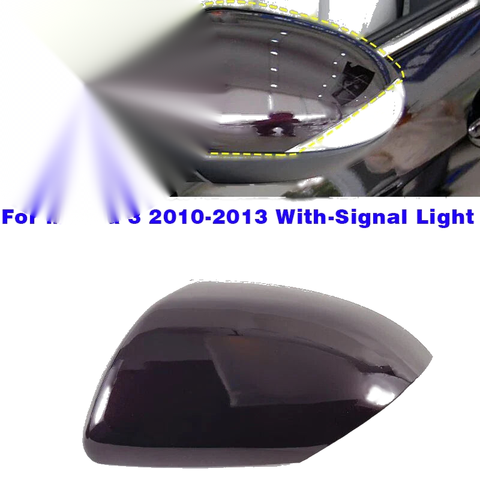 Mazda 3 Mirror Cover Cap Left Driver Side With Signal Light (2010–2013)