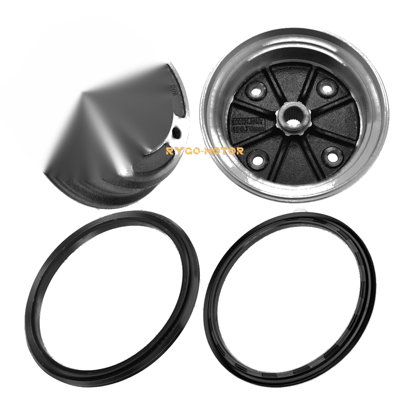 Kawasaki Mule 3000 3010 KAF620 2 x Rear Brake Drum Hub & Seal (2001–2008)