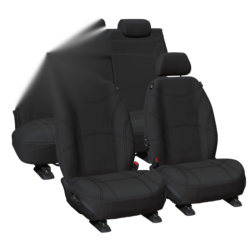 Mitsubishi Triton MQ MR Black Neoprene Seat Covers (2015-2020)