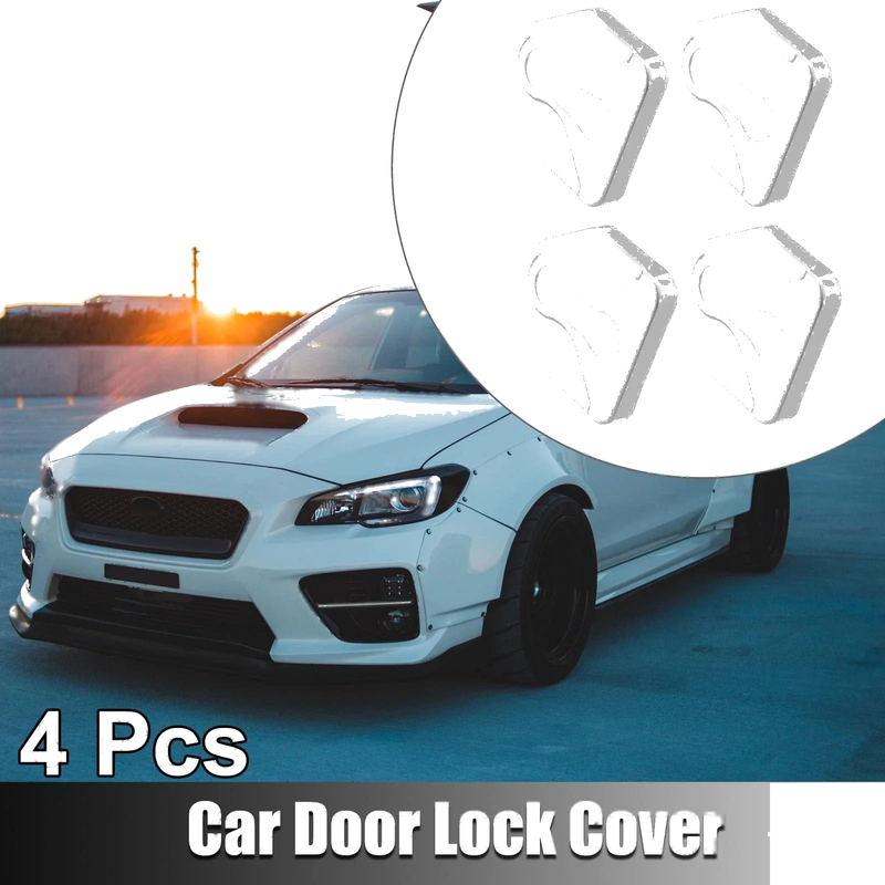 Subaru 4 x Door Lock Latch Covers Stainless Steel