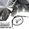 Motorcycle ATV Hoses / 80cm 10mm / Braided Brake Clutch Oil Line Pipe
