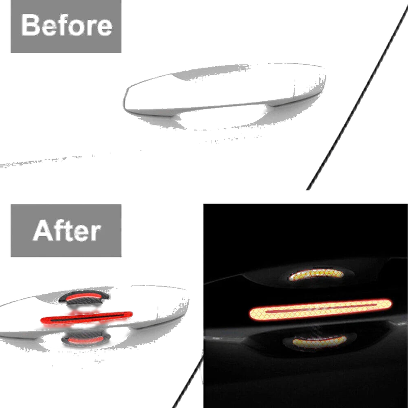 Scratch Protection Universal Car Door Handle Reflective Stickers (All Years)