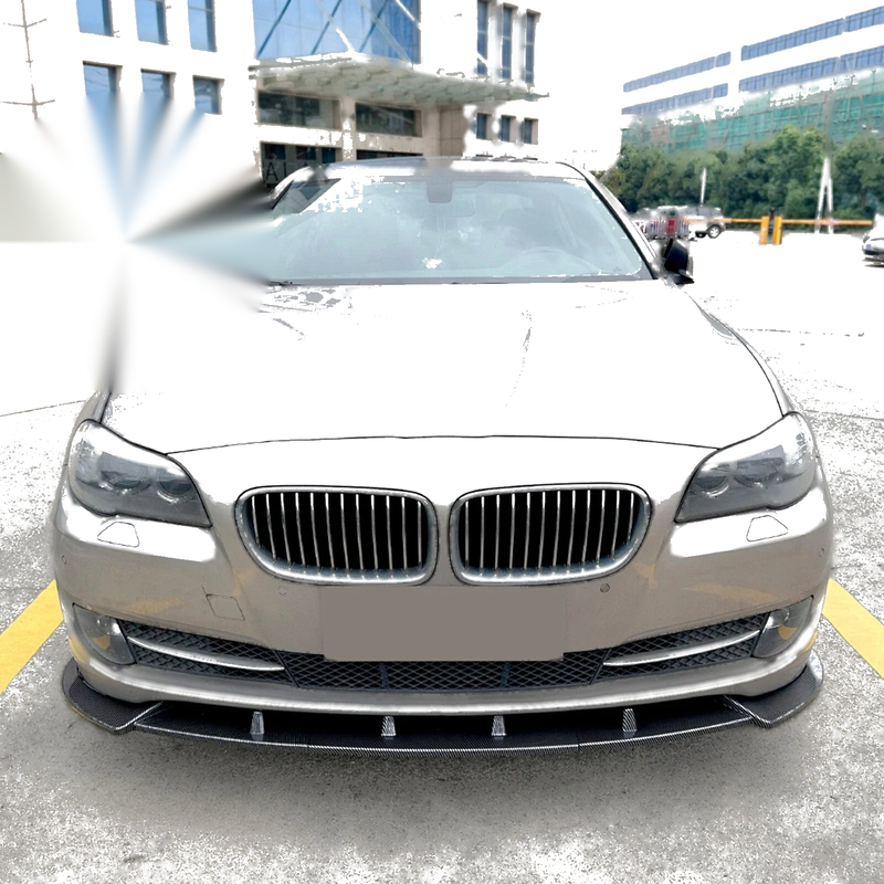BMW 5 Series F10 (2011-2014) Carbon Look Bumper Spoiler Lip