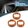 Jeep Wrangler JL JLU 2018-2022 - Orange Air Conditioner Knobs (Set of 3)