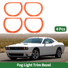 Dodge Challenger (2015-2024) Orange 4 x Headlight Trim Bezel