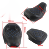 Harley Touring CVO Road Street Glide Blue Driver Passenger Seat (2009-2023)