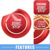 Honda Accord Engine Start Stop Ignition Button Trim Sticker (2018-2022)