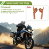BMW R1250GS LC Foot Pegs Orange Front 1 pair (2013–2019)
