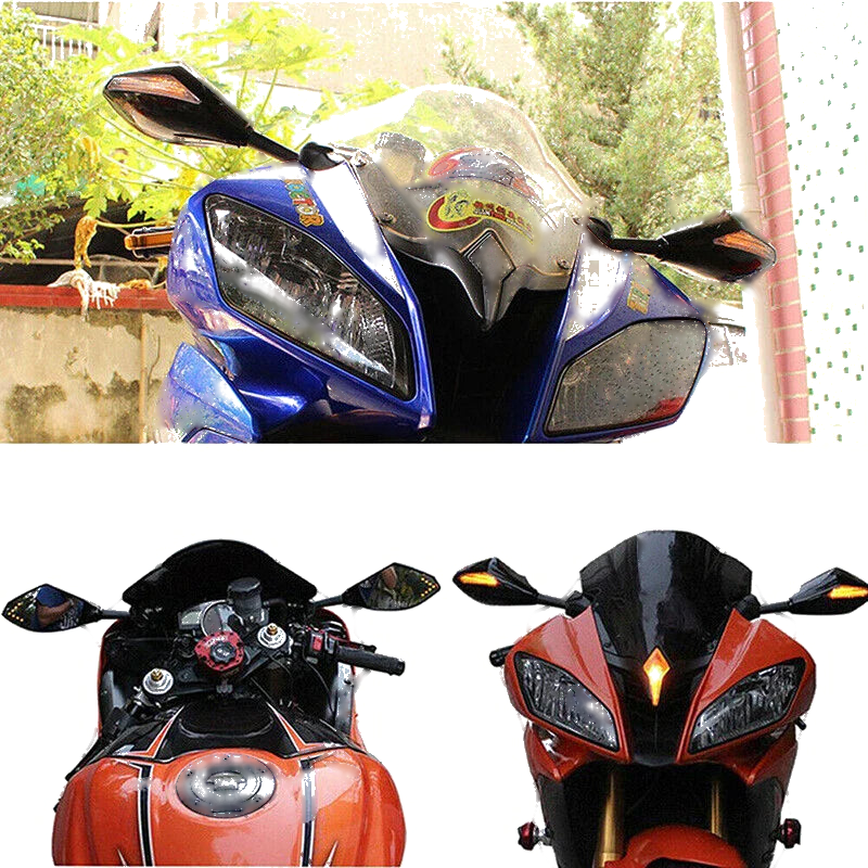 Suzuki GSXR600, GSXR750 & Honda CBR1000RR LED Integrated Turn Signal Mirrors (2006-2023)