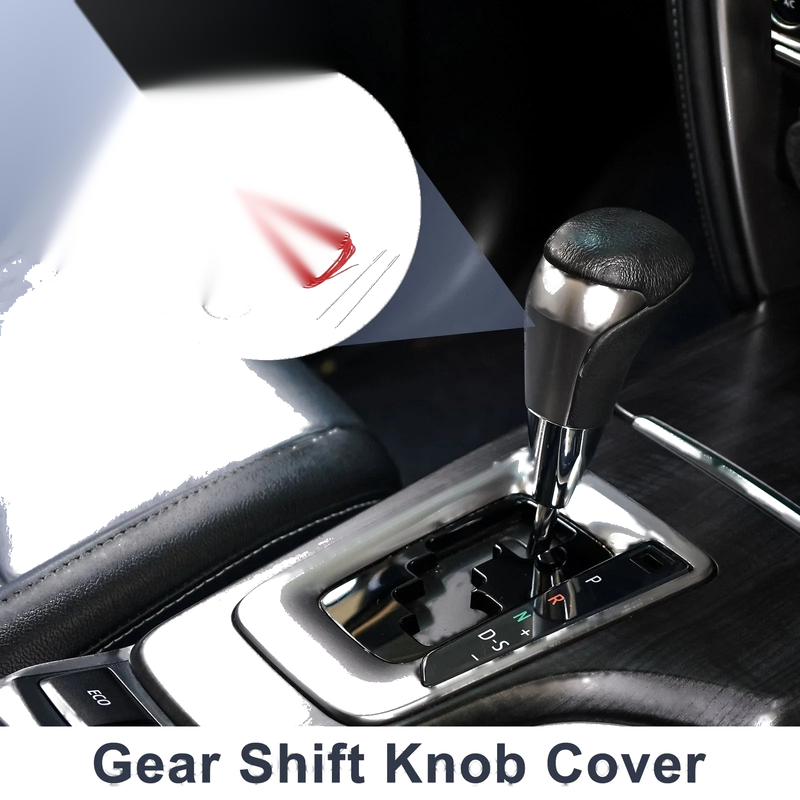 Toyota Corolla Pebbled Black Red Car Gear Shift Knob Cover (2009–2013)
