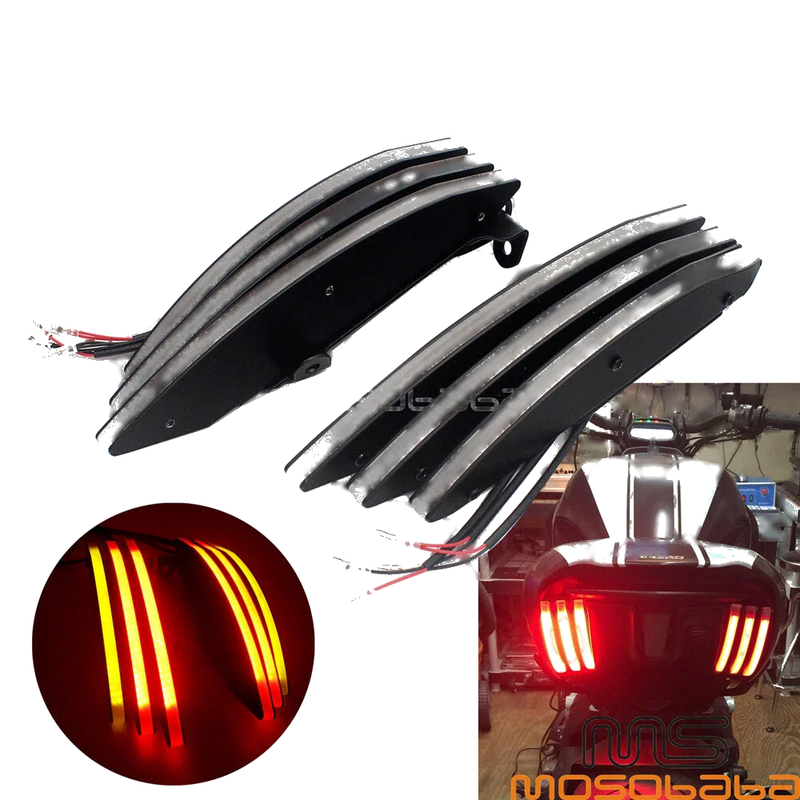Ducati Diavel LED Red Brake Taillight & Amber Turn Signal Lights (2011-2018)