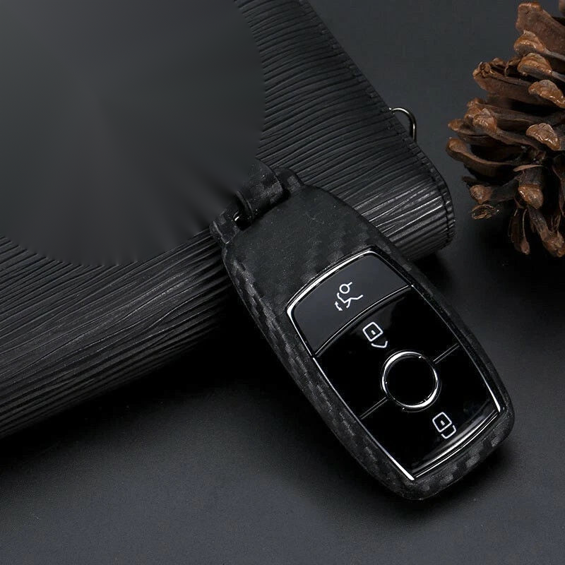 Mercedes W213 E / S Class Car Key Silicone Carbon Fiber Cover Case