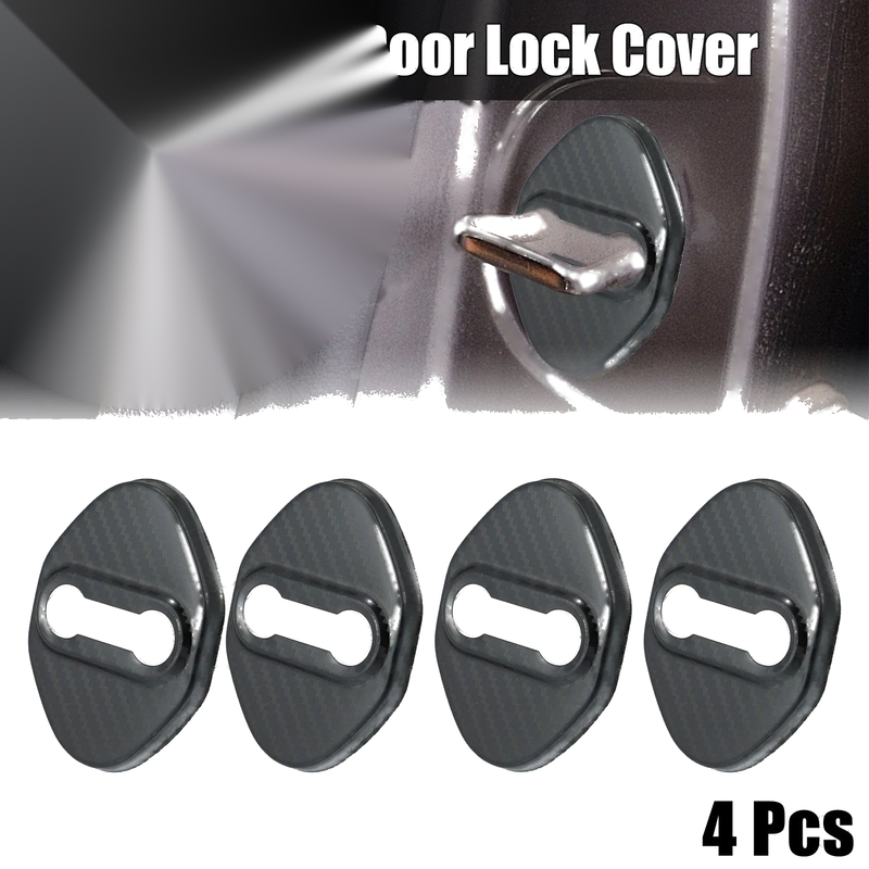 Ford Focus (2019-2021) Carbon Fiber 4 x Car Door Lock Latch Covers