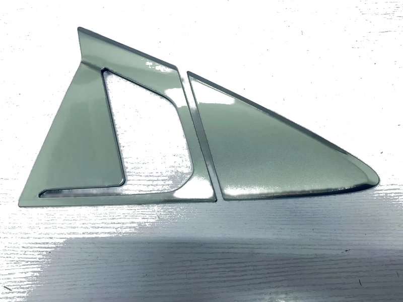 Toyota Prius Matte Steel Rear Door Handle & Corner Window Cover Trim (2023-2024)