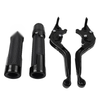 Kawasaki Z650 Z900 Black Extendable Brake Clutch Levers Grip Set (2017-2023)