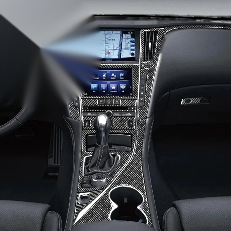 Infiniti Q50 Real Carbon Fiber Interior Decoration Stickers 11 x PCS (2014-2019)