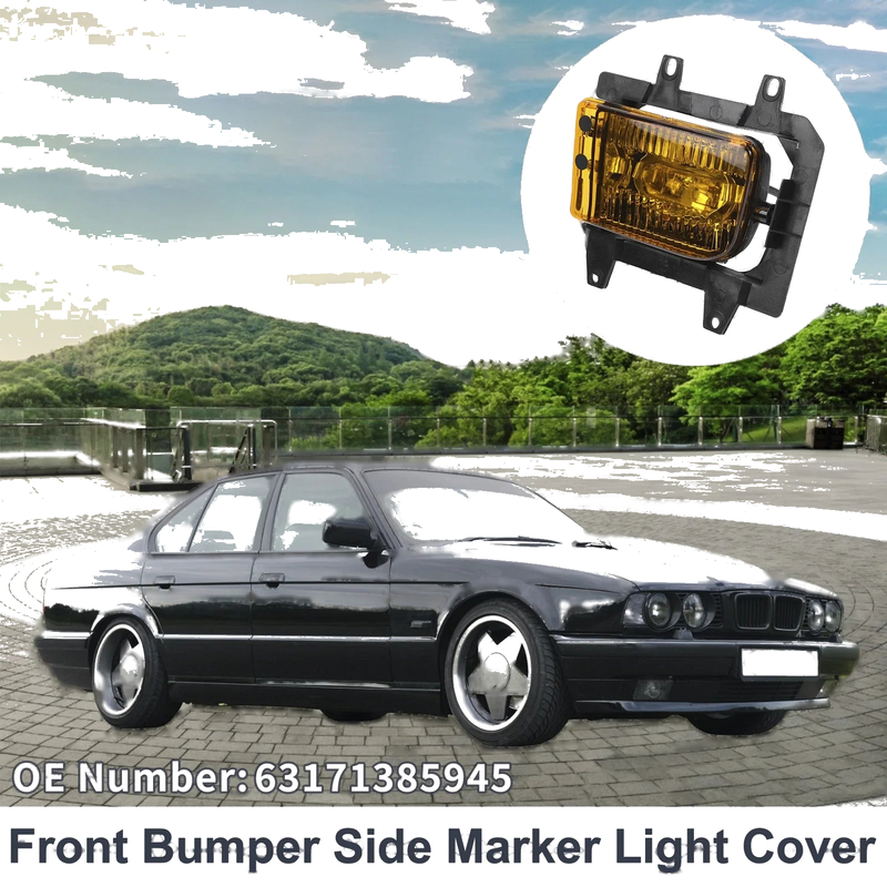 BMW E30 1 Pc Left Front Bumper Side Marker Light Cover