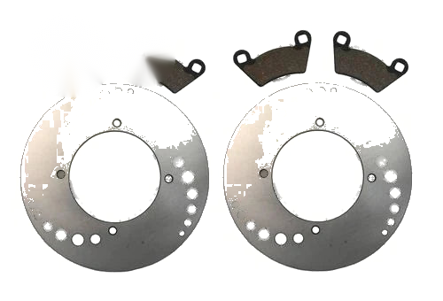 Polaris Ranger Rear Brake Rotors & Pads 2x4 4x4 6x6 (2004–2005)