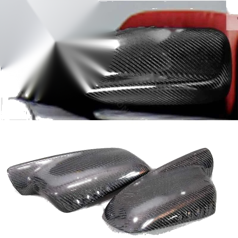 BMW 7 Series E65 2002-2008 Carbon Fiber Add-on Side Mirror Cover Caps