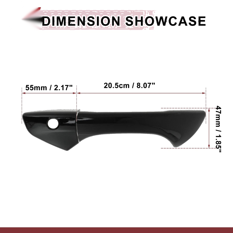 Honda Accord (2008-2012) Gloss Black ABS Car Door Handle Covers