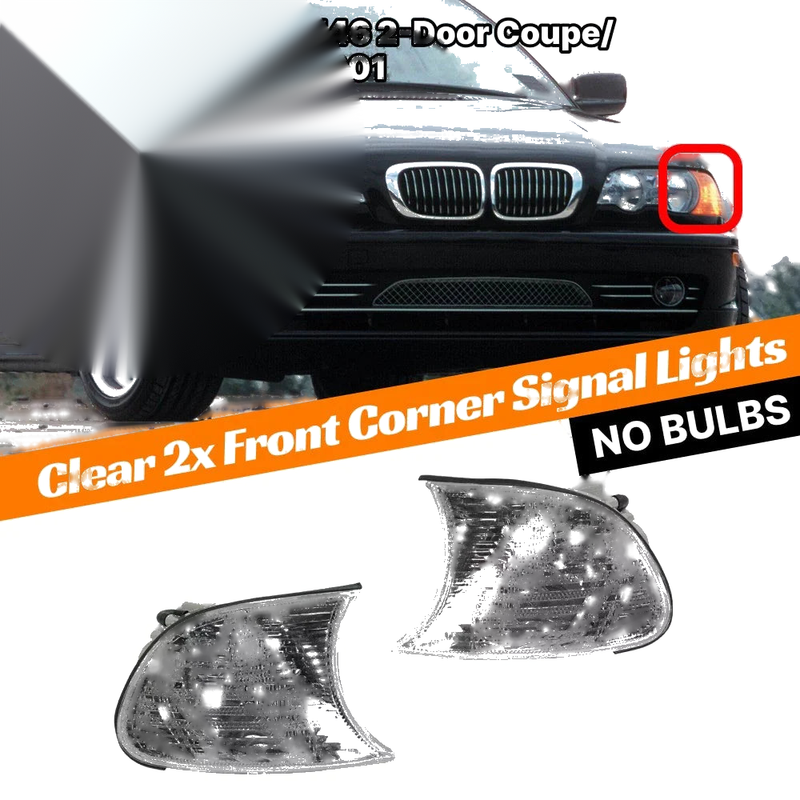 BMW 3 Series Pair Corner Signal Parking Light Lamp (1999–2001)