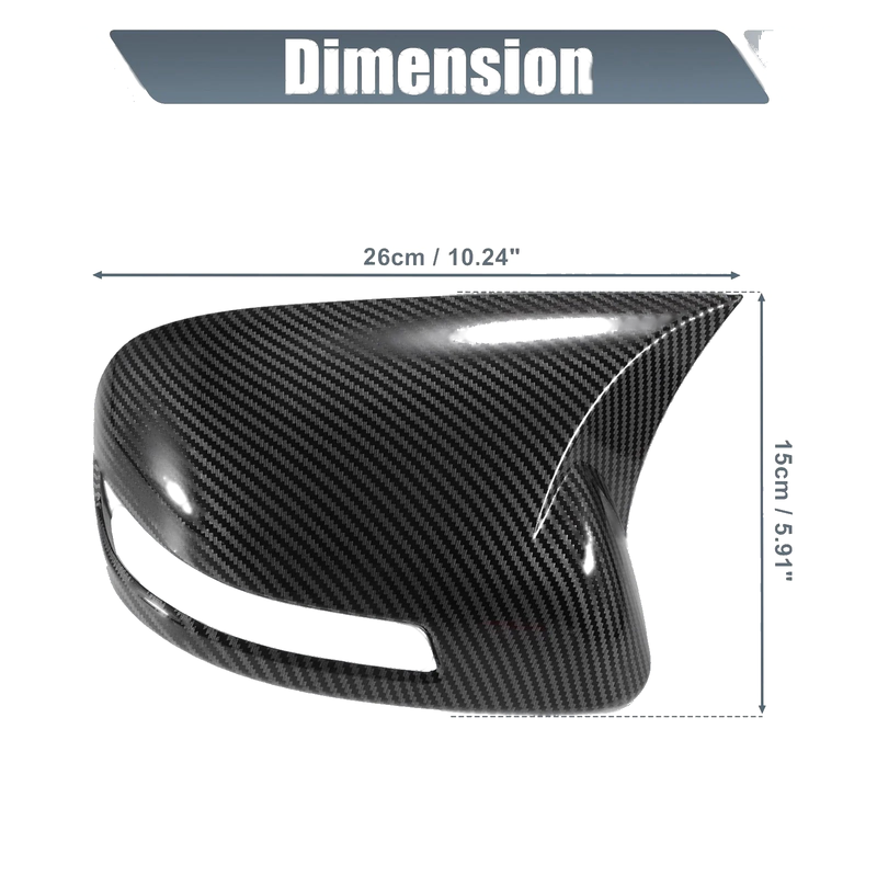 Honda Civic Rearview Mirror Cover Overlay Carbon Fiber (2012-2015)