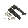 Yamaha YZF R6 R6S Black Front Footrest Pegs (1999-2020)