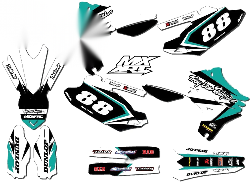 Yamaha YZF 450 YZ 450F Sticker Kit Bullet Style (2010-2013)