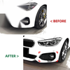 BMW 1-Series F20 F21 Black Side Vent C Canards Splitter (2015–2019)