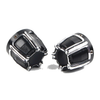 Harley Softail Touring Street Glide Aluminum Front Cut Axle Nut Cap Covers