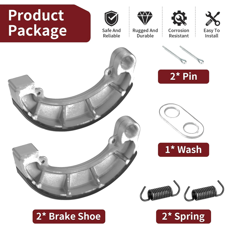 Honda Rancher TRX420FA / FE / FM / TE / TM / FPE / FPM Rear Brake Shoes (2007–2023)