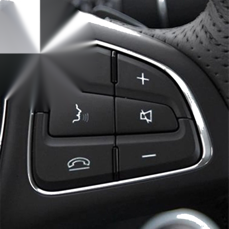 Mercedes Benz W231 W172 2 x Black Steering Wheel Button Switches (2016-2019)