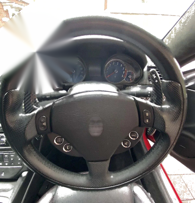 Real Carbon Fiber Steering Wheel Switch Paddle Kits Fits Maserati GranTurismo GT