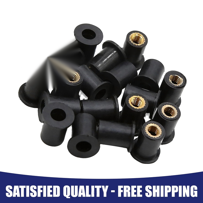 Motorcycle Universal M5 / 20 x / Rubber Windscreen Screws Bolts Nut