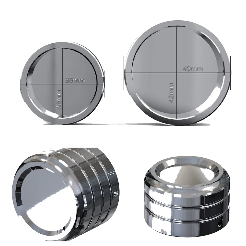 Harley Sportster 883 Custom XL883C Rear Axle Cap Nut Cover (2005-2022)