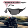 Motorcycle Riding Goggles Deep Gray Lens Black Gray Frame UV400