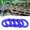 Oil Seal 32x45x6mm 5 Pcs Rotary Shaft Seal TPU High Pressure Blue