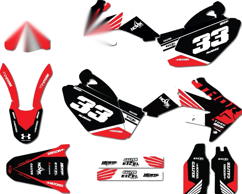 Honda CRF 250 Graphics Decals Sticker Kit (2008-2009)