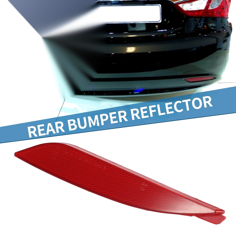 Hyundai Sonata (2011-2013) Red Rear Left Bumper Reflector