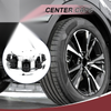 Chevrolet Silverado 2500 Wheel Center Caps Chrome Silver Tone Plastic